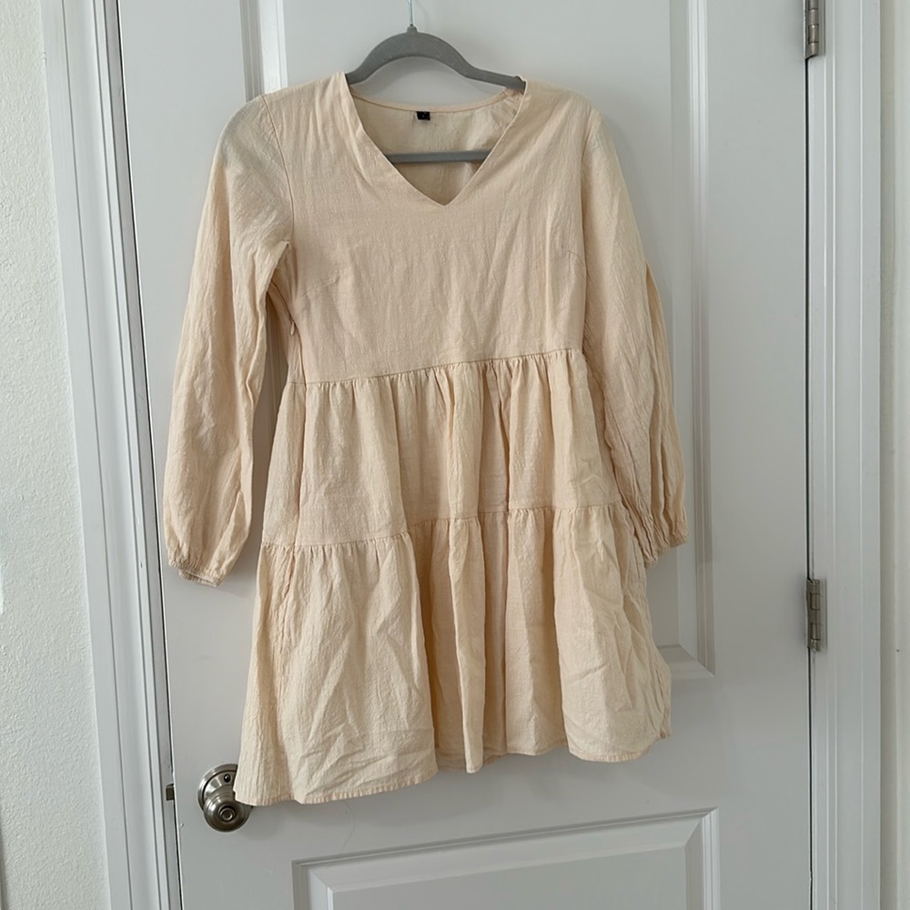 Tan mini dress
